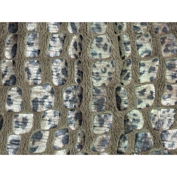 Ruby Rd Snake Print Animal Print  Zip Up Jacket Olive/Brown Lightweight Size 22W - Picture 7 of 11